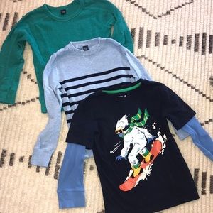 3 boys gap long sleeve shirts Sz. 5